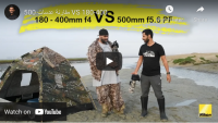 مقارنة عدسات 500 VS 180-400